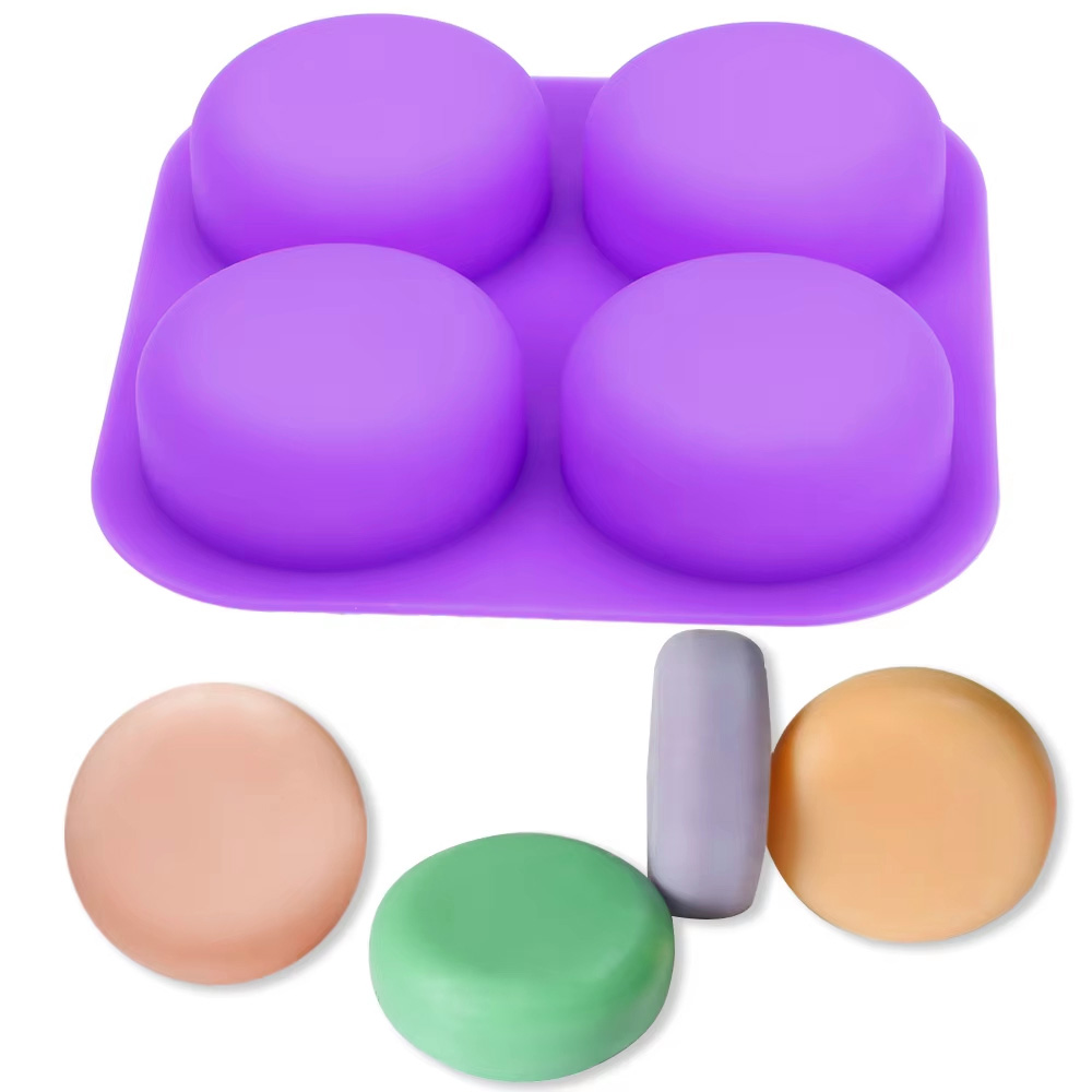 Soap Making Instructions - 1-2 PEÇAS Bandeja de Silicone Redonda