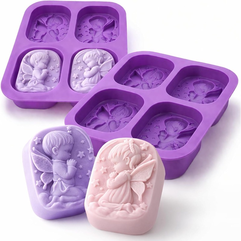 Soap Making Kit For Beginners - Molde de Silicone Anjo para Fabricação