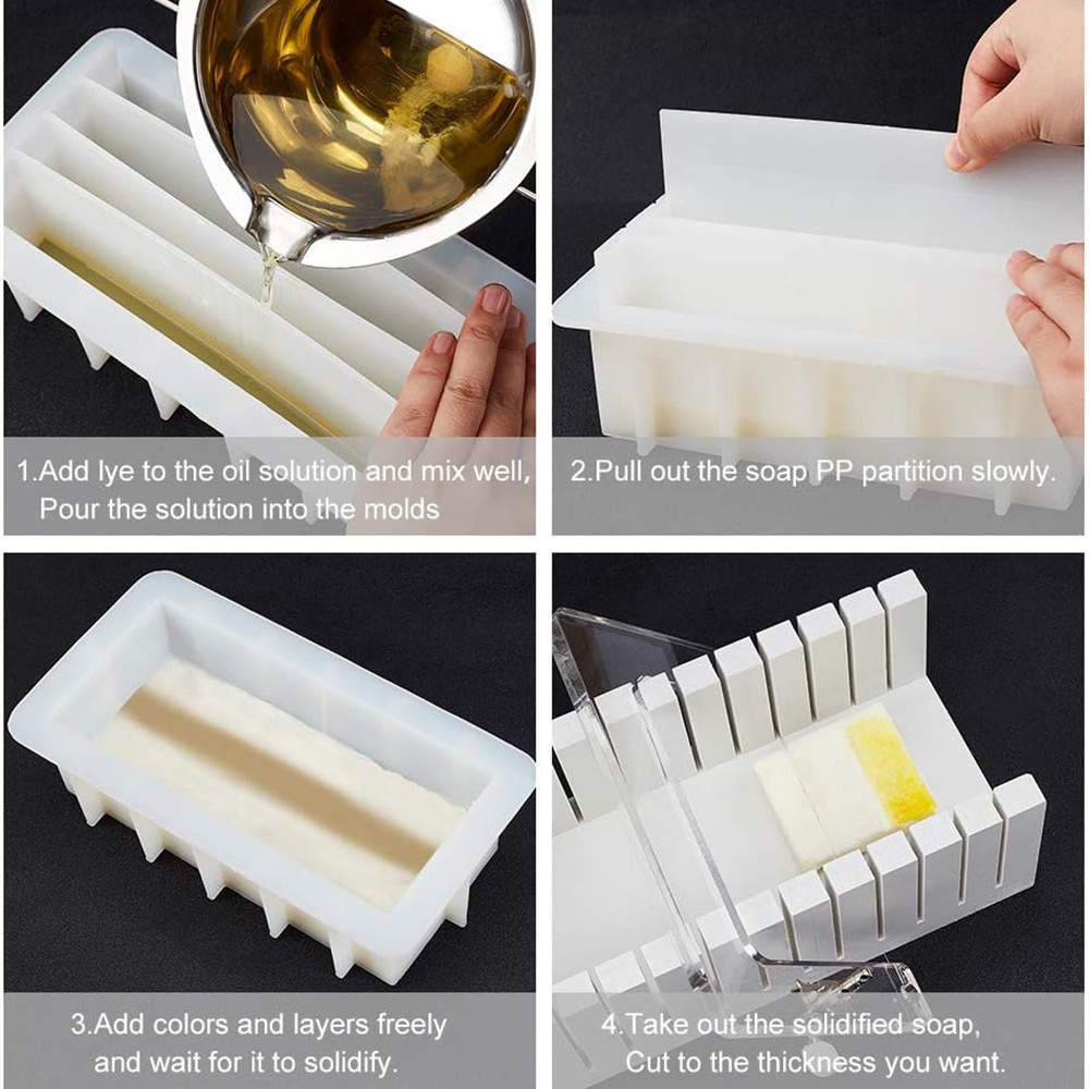 Molde de sabão de silicone 42o - Soap Making Kit For Beginners avaliação e preço