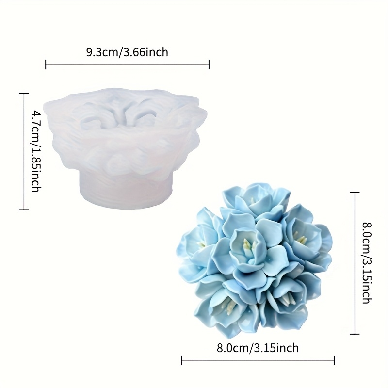 1 molde de silicone para velas - Soap Making Ins avaliação e preço