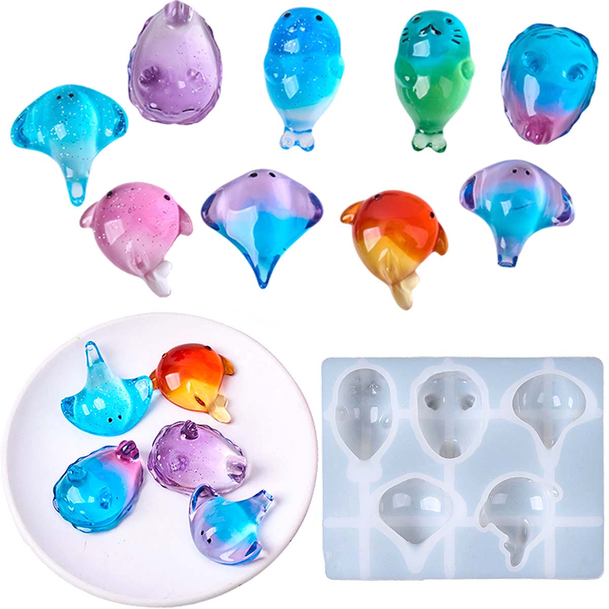 Molde de Silicone 3D de Raia M - Soap Making Gifts avaliação e preço