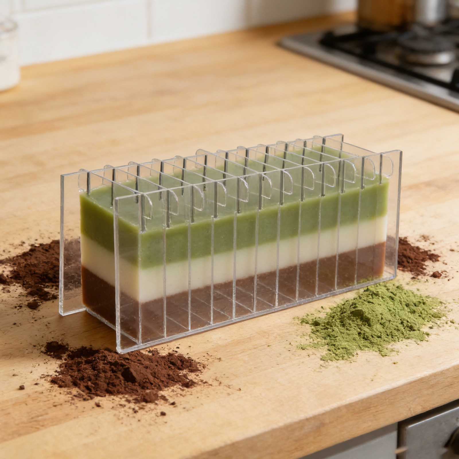 Divisor de Sabão em Acrílico p - Soap Making Kit For Beginners avaliação e preço
