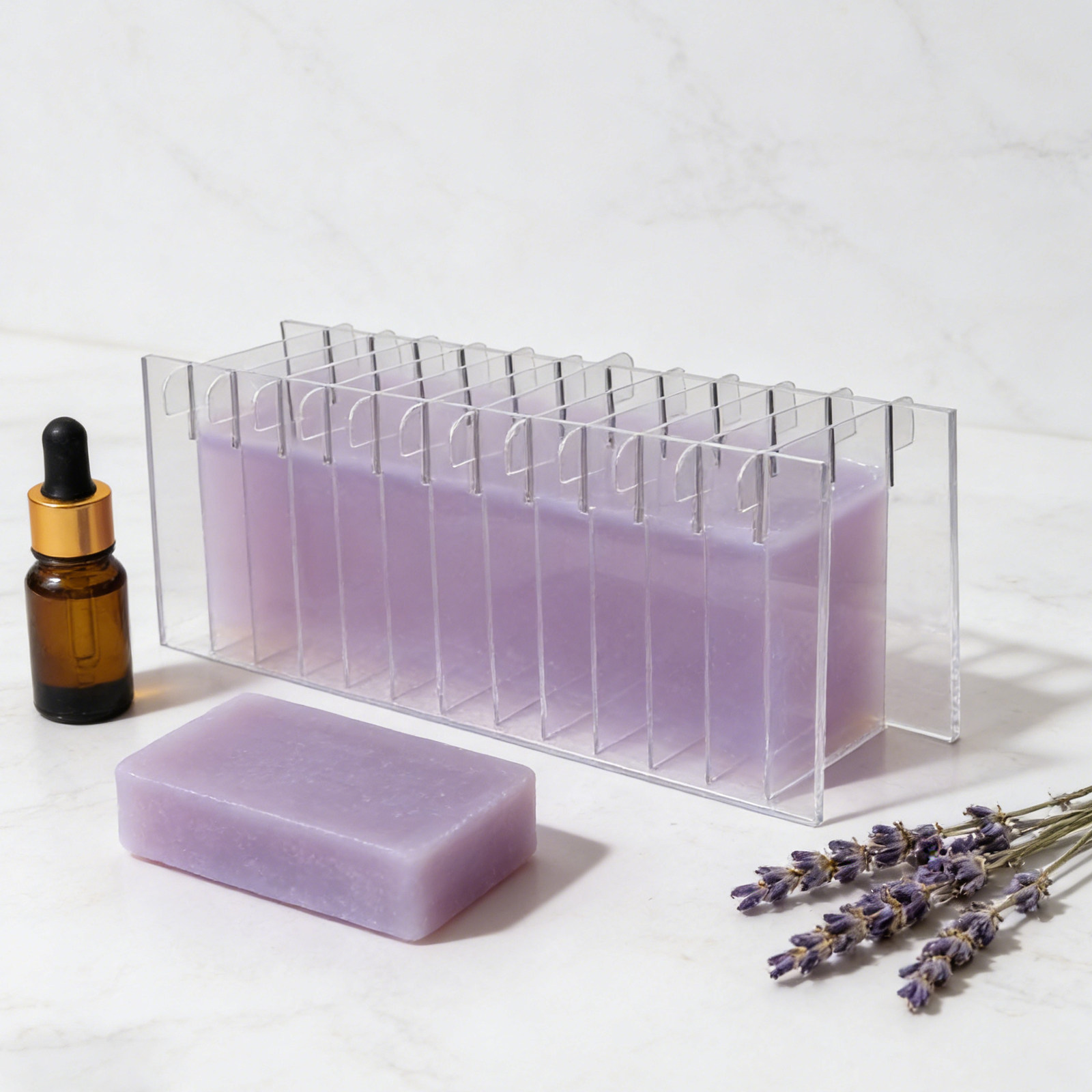 Divisor de Sabão em Acrílico p - Soap Making Kit For Beginners avaliação e preço