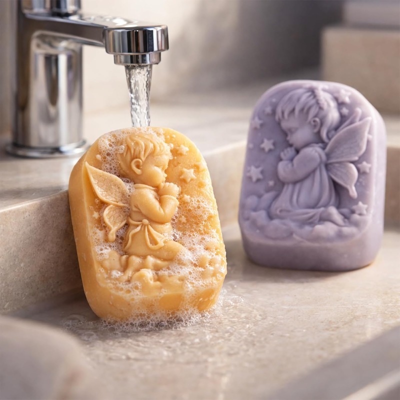 Molde de Silicone Anjo para Fa - Soap Making Kit For Beginners avaliação e preço
